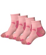 4 Pair Womens Mid Cut Ankle Quarter Athletic Casual Sport Cotton Socks S... - £8.62 GBP
