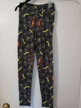 Derek Heart Juniors Black color w/Multicolor Halloween motifs leggings M 168 - £6.08 GBP