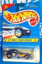 Hot Wheels 1995 Race Team Series #277 Side-Splitter Mtflk Blue w/ BWs - $15.00