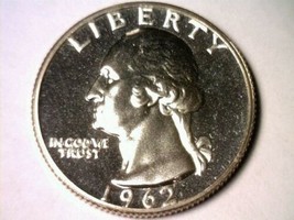 1962 Washington Quarter Superb Proof Superb Pr Nice Original Coin Bobs Coins - £15.18 GBP