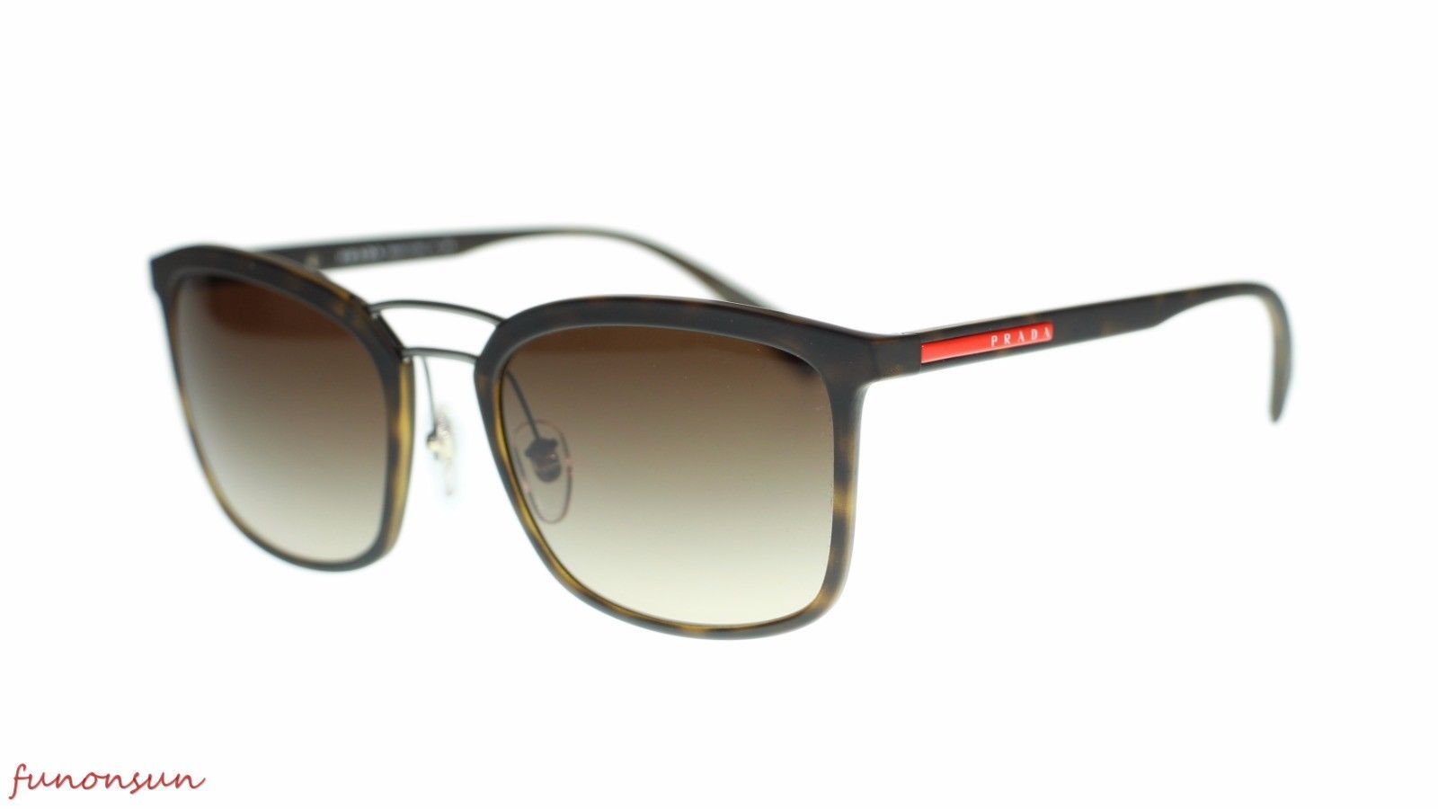 Prada Men's Sunglasses PS03SS U61S1 Havana Brown Gradient Lens 56mm - $189.15