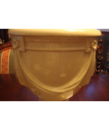 Ceramic Table Lamp Double Lights, ornated with ceramic drapes ORIGINAL L... - €71,58 EUR