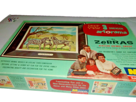 Monogram 3-D Artorama African Animal Group The Zebras 1961 - $49.98