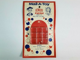 Vintage Mail-A-Toy GENIUS PUZZLE NOS Sealed NIP - 1950&#39;s USA Made Toy #28 - £13.39 GBP