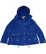 Burberry Brit Utility Jacket Hooded Raincoat 8 Petite 8P - $460.49 CAD