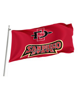 San Diego State Aztecs NCAAF Flag,Size -3x5Ft / 90x150cm, Garden flags - £23.54 GBP