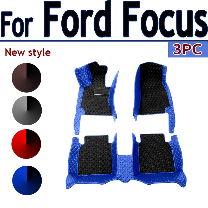 Custom made leather car floor mats for ford focus mk4 2019 2020 2021 carpets rug foot thumb200