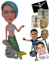 Personalized Bobblehead Gorgeous Chick Wearing Mermaid Costume - Super Heroes &amp;  - £73.18 GBP