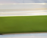 Pyrex Verde Avocado Olive Green 1.5 QT Vintage Refrigerator Dish 0503 Gl... - £21.86 GBP