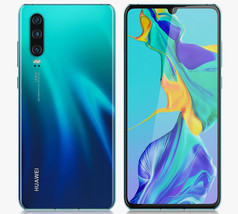 Huawei p30 ele-l29 6b 128gb dual sim 6.1&quot; fingerprint android smartphone aurora - £417.45 GBP