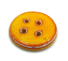 1Pc Large Orange Sewing Buttons, Ceramic Novelty Round Large Coat Button... - £5.19 GBP