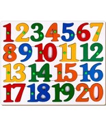 Little Genius Counting Tray Puzzle - 1 to 20, (Multi Color) Free shipping world - $43.07