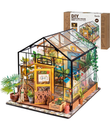 DIY Miniature Greenhouse Dollhouse Kit with LED &amp; Furniture – Wooden Model - $1,189.06 MXN
