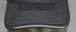 OC Sports BTP 100 Twill Cotton Cap Grey Visor Piping Accent White Adult image 2