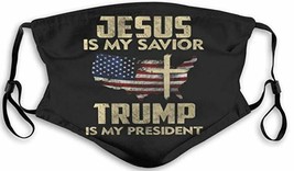 Jesus Is My Savior Trump Is My President Face Mask Adult Upgraded - £7.95 GBP