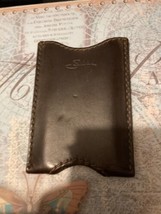 Saddleback Leather Sleeve Wallet Dark Coffee Brown - Old, rare, - $85.00