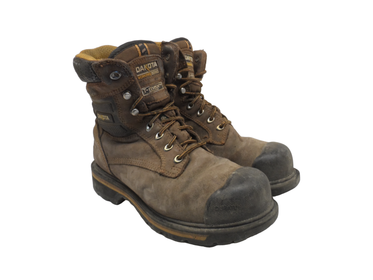 Dakota Men&#39;s 8&quot; 537 Quad Comfort Aluminum Toe Comp. Plate Work Boots Bro... - $28.49