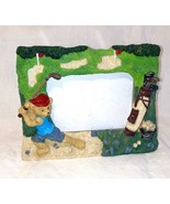 GOLF BUDDY PICTURE Frame  CUTE BEAR PLAYING GOLF - $26.44