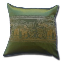 KN085 green Cushion cover Elephant Cartoon Throw Pillow Decoration Case - £7.18 GBP