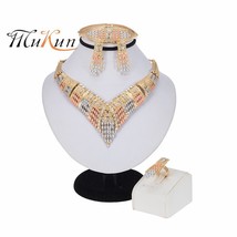  bridal jewelry luxury dubai gold jewelry sets for women flowers necklace african beads thumb200