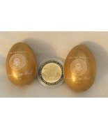 3 TRUMP = 2018 + 2019 GOLD EASTER EGGS (2) + WHITE HOUSE CHALLENGE COIN ... - £41.28 GBP