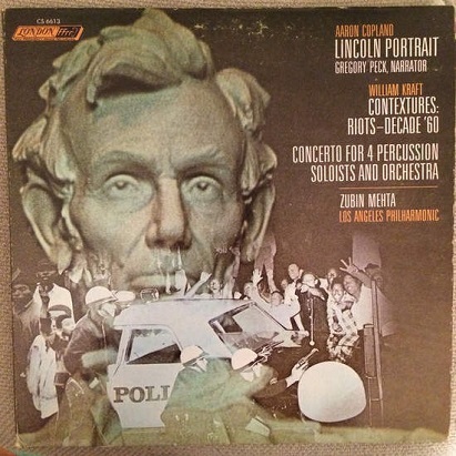 Primary image for Lincoln Portrait: Gregory Peck ( Signed ) - Audio/Spoken Vinyl LP 