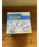 Lot of 10 Verbatim DVD-R Recordable Super AZO Jewel Case 8x 4.7GB 120min... - $34.60