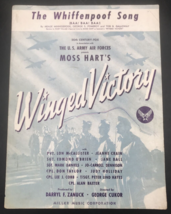 1944 Whiffenpoof Song Winged History US Army Air Forces Sheet Music Moss Hart - £4.40 GBP