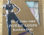 ️ Oak and Reed Set of 3 Power Loop Resistance Bands - Coral/Teal/Grey - $15.88