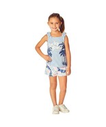 Lucky Brand 2-piece Set, Blue Shorts &amp;  Sleeveless Tank Girls Sz 4T NWT - $16.38
