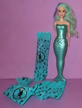 Barbie Color Reveal Mermaid Teal Tube 2020 Reveal Moon Color Change Makeup Doll - £19.55 GBP