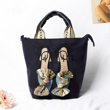 Multifunctional Embroidered Shoes Tote Shoulder Bag Fashion Bow-knot Crossbod Ba - £57.10 GBP