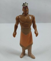Vintage 1995 Disney Pocahontas Chief Powhatan 4.5&quot; Action Figure Burger ... - €1,67 EUR
