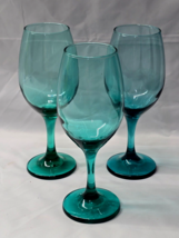 Libbey Glass TEARDROP JUNIPER 8&quot; Wine Stem Glass - Set Of 3 - FREE SHIPPING - $16.92