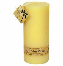 NEW Ecopalm Unscented Pillar 2 1/4 in x 5 in Cream Fragrance Free - £9.06 GBP