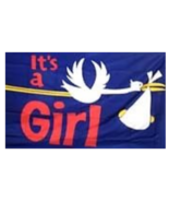 2 ITS A GIRL baby FLAG 3X5 flags banners babies girls - $180.68 MXN