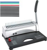Binding Machine By Flk Tech With Starter Combs For 450 Sheet Paper Punch... - $51.98