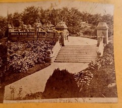 The Terrace Central Park New York NY NYC American Views Stereoview Photo - £9.76 GBP