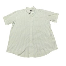 Orvis Button Up Shirt Mens X-Large Green Blue Plaid Cotton Short Sleeve READ - £7.41 GBP
