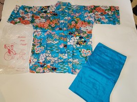 Vtg Fashion From Orient Japanese Child&#39;s Pajama Outfit Girl Size 10 - £13.77 GBP