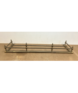 Vintage BRASS FIREPLACE FENDER hollywood regency gold surround gate guar... - $205.50 CAD