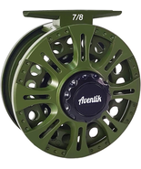 HVCE Graphite Fly Reel 7/8 WT Large Arbor Classic III Center Drag Freshw... - $779.55 MXN