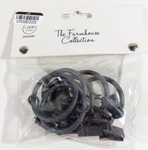 THE FARMHOUSE COLLECTION Cambridge CLIP RINGS in GRAY (Set of 7) 1 1/4 in - $10.39 CAD