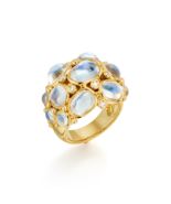 Temple St. Clair 18k Yellow Gold Moonstone Diamond Bombe Ring Size 6.75 - $10,301.50 CAD