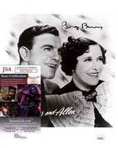 George Burns Autographed Hand Signed 8x10 Photo Burns And Allen Jsa Certified - £103.90 GBP