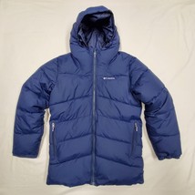 Small Columbia Pike Lake Navy Hooded Lined Quilted Puffer Jacket 40&quot; $200 - $99.00