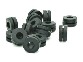3/8&quot; X 1/4” ID w 1/16&quot; Groove Rubber Wire Grommets Panel Bushings Style 2 Design - £11.35 GBP+