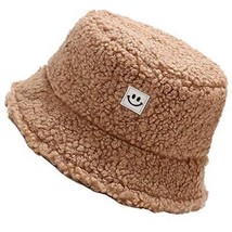 Women Fuzzy Sherpa Teddy Style Vintage Faux Fur Wool Bucket Hat,Valentine&#39;s Gift - £26.97 GBP