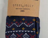 Steel &amp; Jelly 3 Pack Mens British Design Aztec Blue Dress/Crew Socks NEW... - $11.99