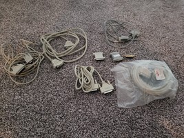 LOT of 8 Misc Vintage Computer Cables and Adapters Parallel, Serial, etc. - $40.00